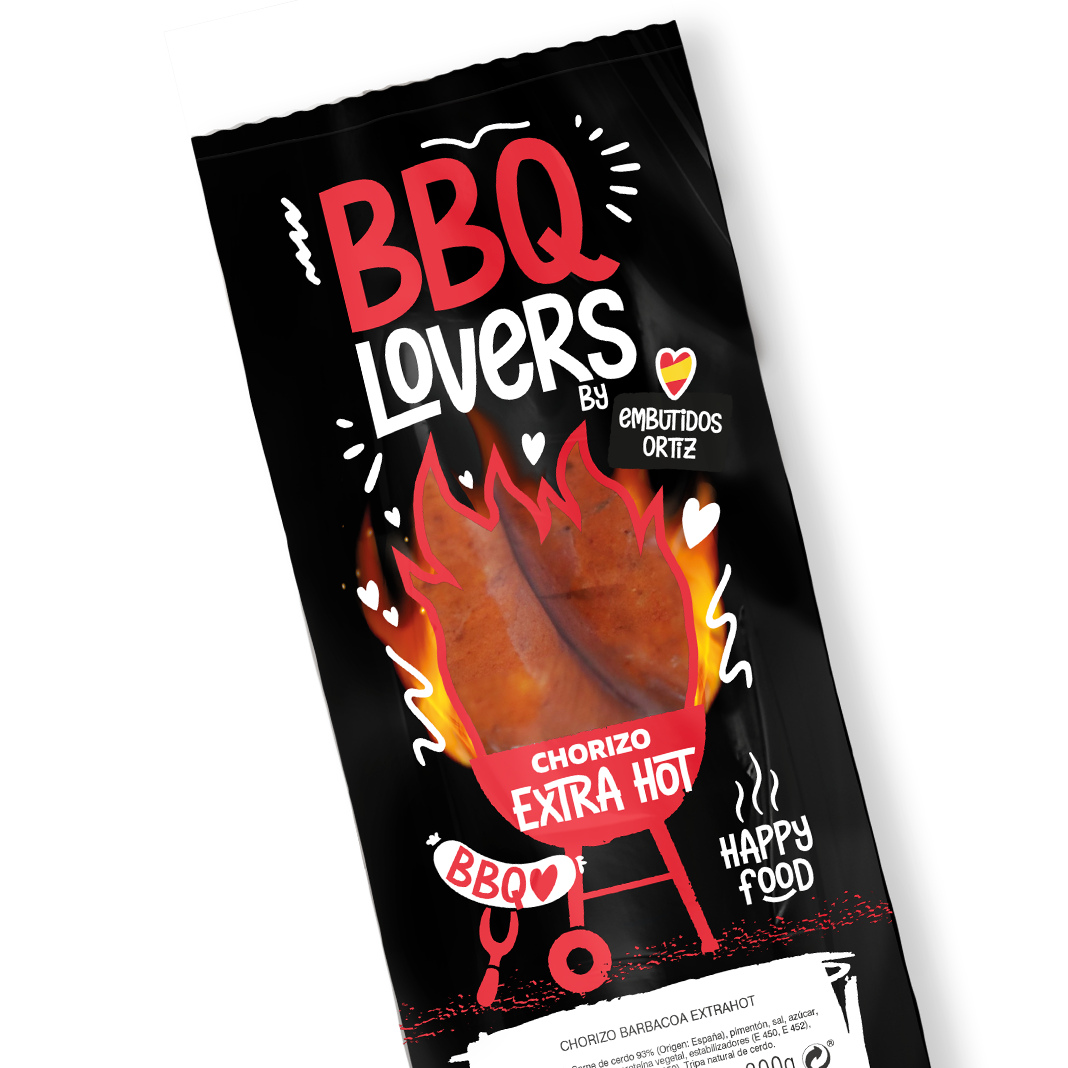 BBQ Lovers-Chorizo-Extra Hot-Packaging-Branding